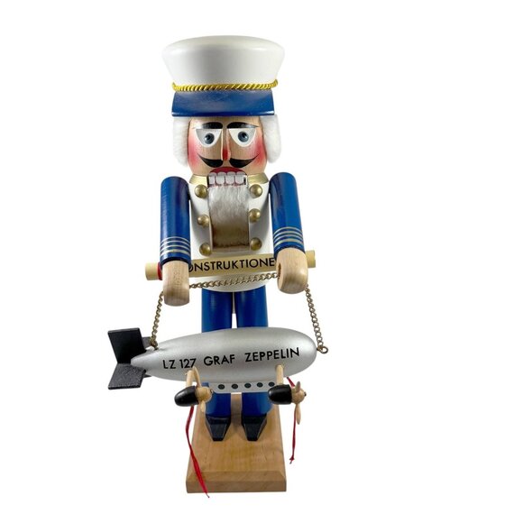 Nutcracker Count Von Zeppelin Steinbach Wood West Germany Hand Made Vintage 1983 - Picture 2 of 11